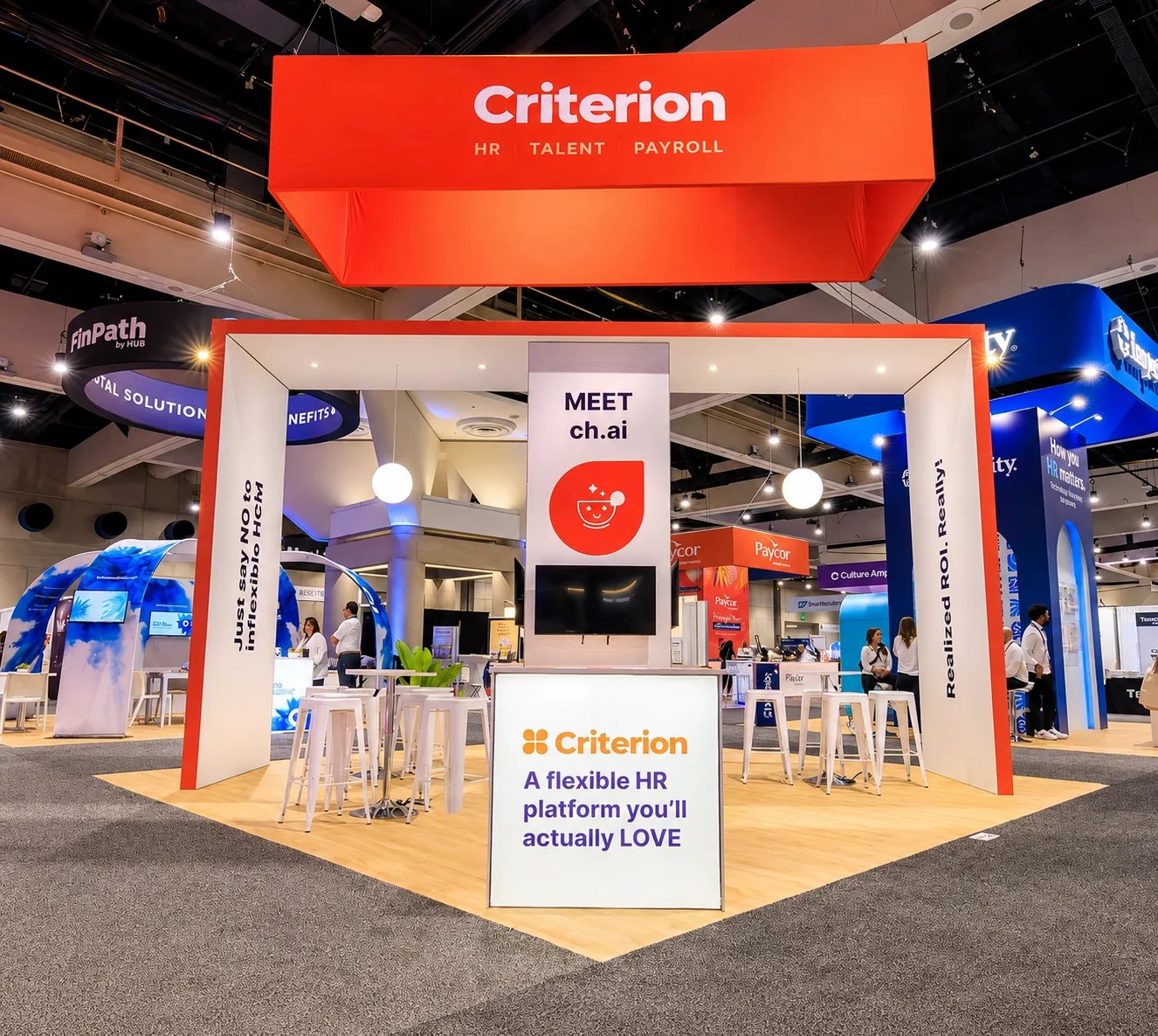 Criterion HCM exhibition booth at SHRM 2024