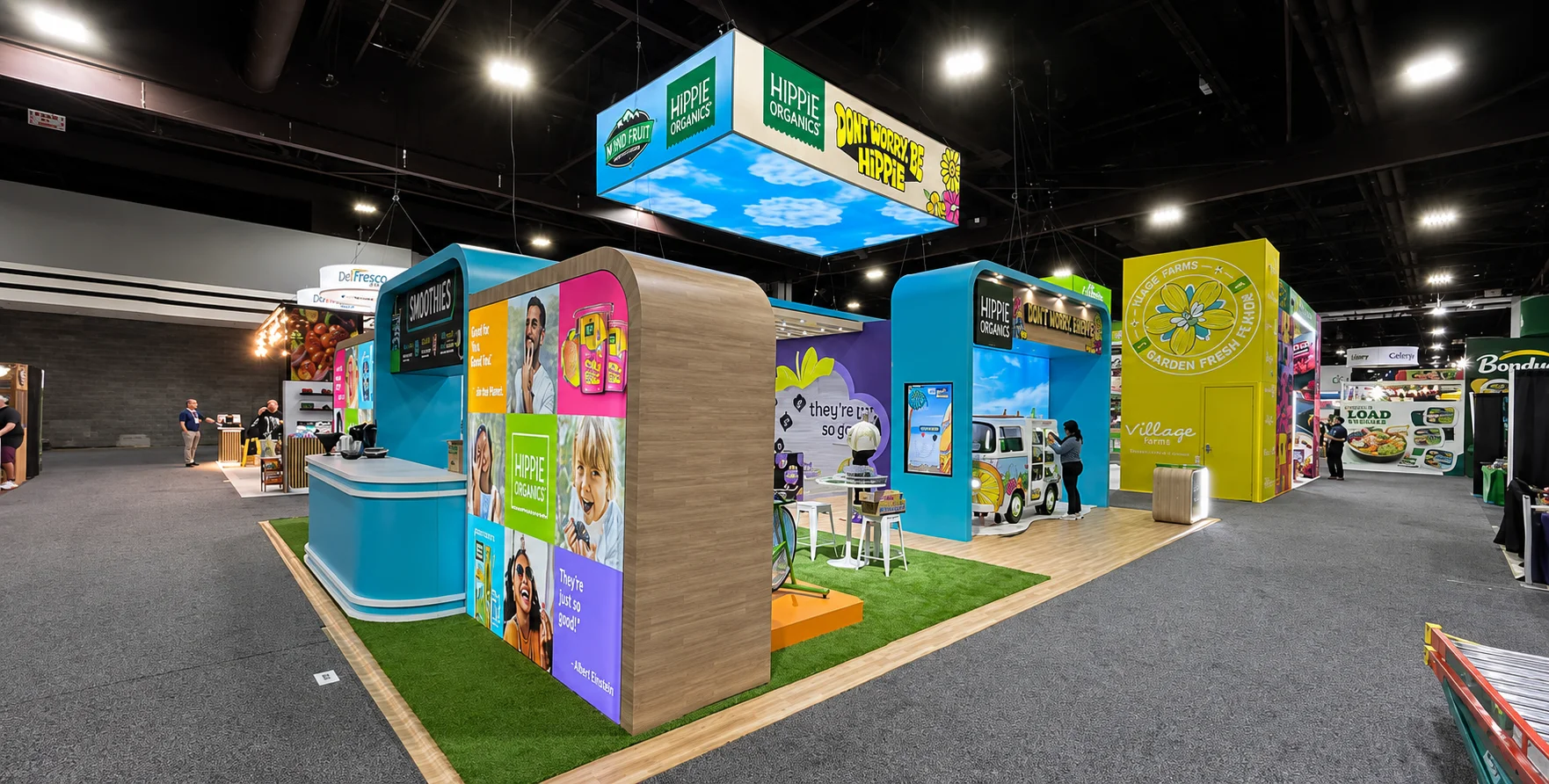 Hippie Organics exhibition booth at The Global Produce and Floral Show 2024