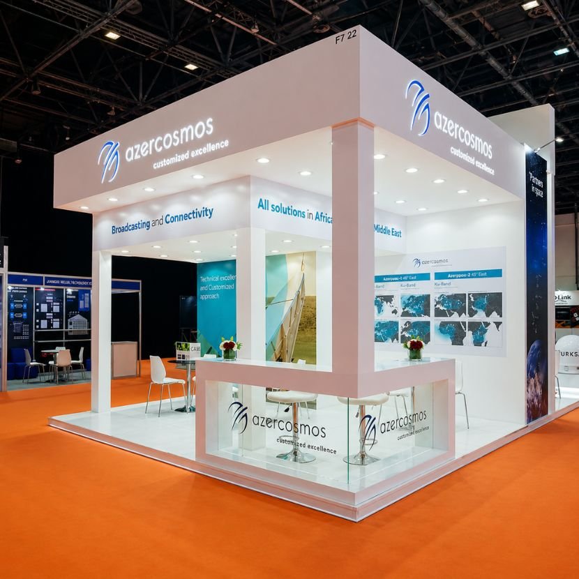 Project cargo and heavy-lift logistics exhibition stand in Dubai